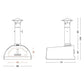 Forno de pizza para exterior Brasa preto