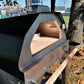 Forno a lenha Brasa preto com carrinho