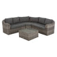 Conjunto de Jardim de Canto MOORÉA 5 Lugares Hespéride
