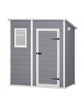 Abrigo de Jardim Resina Cinzento Monopente com Soalho 1,6m² Premium Keter