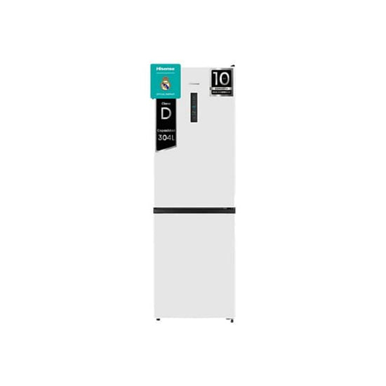 Frigorífico Combinado Hisense RB390N4DWD, 304 L, Total No Frost, Dual-Tech, Classe D, 59 cm, Branco