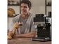 Máquina de Café Expresso Cecotec Power Espresso 20 Grind, 20 bar, 1350 W, 1,7 L, 2 Chavénas, Moinho Ajustável, Thermoblock, Ecrã Tátil, Preto