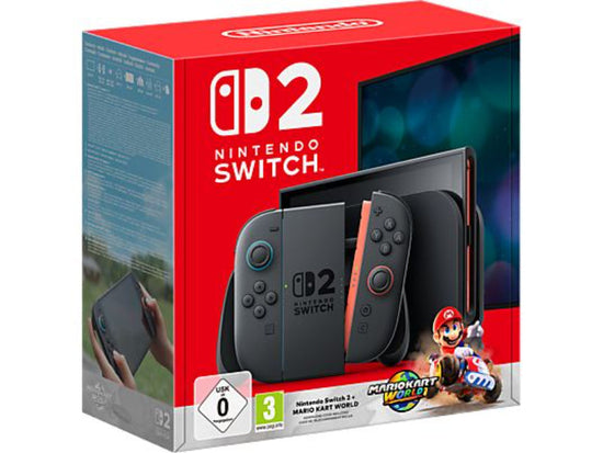 Consola Nintendo Switch 2, Ecrã 7,9" Full HD HDR 120 Hz, 256 GB, Joy-Con 2 Magnéticos, Azul/Vermelho + Mario Kart World (Digital)