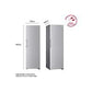 Frigorífico LG GLM71MBCSF, 1 Porta, 386 L, Total No Frost, Classe D, Inox
