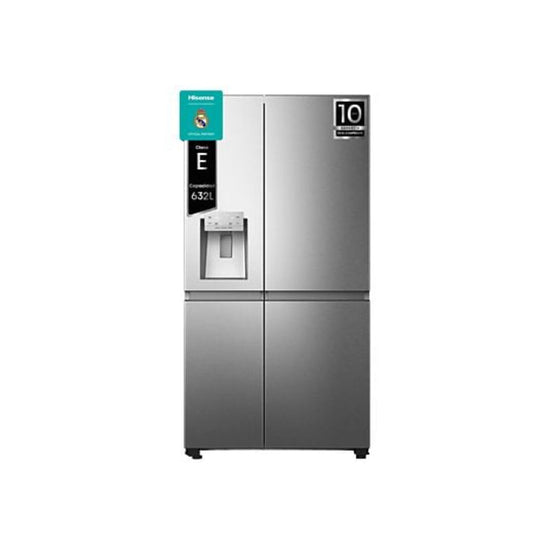 Frigorífico Americano Hisense RS818N4TIE1, 636 L, Total No Frost, Dispensador sem Ligação à Rede, Classe E, Inox