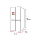 Frigorífico Americano Hisense RS818N4TIE1, 636 L, Total No Frost, Dispensador sem Ligação à Rede, Classe E, Inox