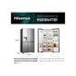 Frigorífico Americano Hisense RS818N4TIE1, 636 L, Total No Frost, Dispensador sem Ligação à Rede, Classe E, Inox