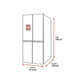 Frigorífico Americano LG GSLC41PYPE, 638 L, Total No Frost, Dispensador sem Ligação à Rede, Inox