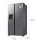 Frigorífico Americano Samsung Bespoke AI RS70F64KETEF, 640 L, No Frost, Classe E, Inox