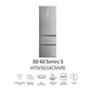 Frigorífico Combinado Haier 3D 60 Série 5 HTW5618CNMG, 360 L, Total No Frost, Classe C, Inox