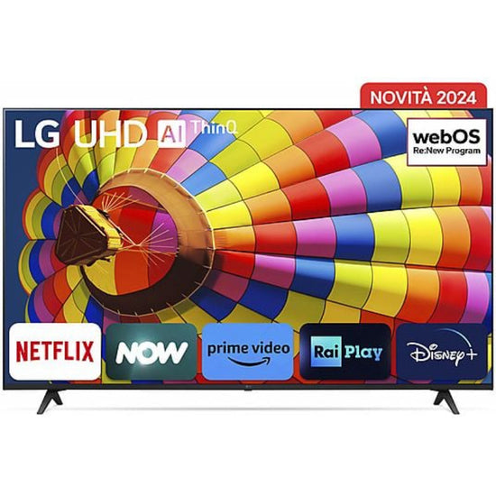 TV LG 55UT80006LA Preto, 55 Polegadas 4K UHD | webOS Smart TV α5 AI Gen7