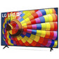 TV LG 55UT80006LA Preto, 55 Polegadas 4K UHD | webOS Smart TV α5 AI Gen7