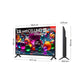TV LG 65UA75006LA Preto, 65 Polegadas 4K UHD | Smart TV webOS α7 AI Gen8