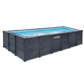 Piscina Graphite Retangular INTEX – 6,00 x 3,00 x 1,24m – Design Antracite
