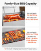 Churrasqueira Giratória VEVOR 38W em Inox para Porco e Cordeiro 60kg