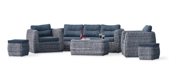 Conjunto de Jardim em Resina Trançada 7 Lugares BAHAMAS – Paris Garden